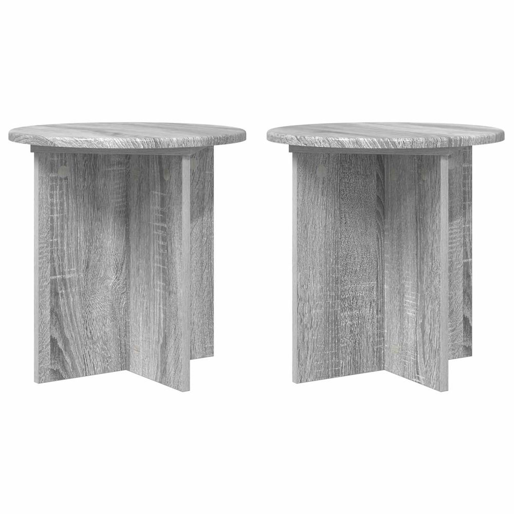 Support de plante 2 pièces sonoma gris 40 x 40 x 40 cm