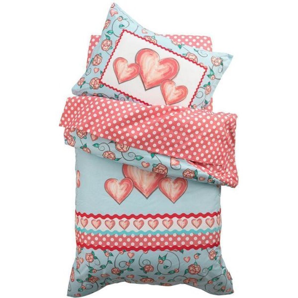 Parure de lit enfant coeurs