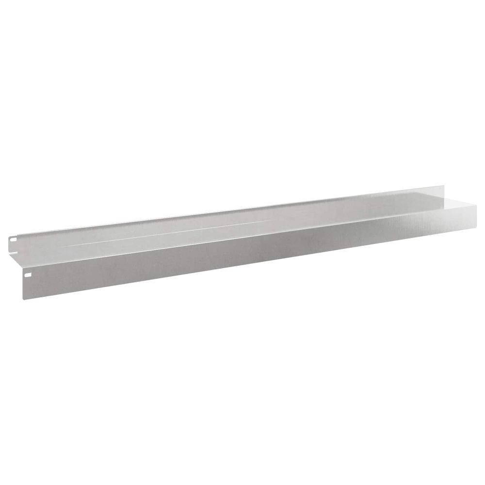 Bordure de pelouse 30 pc 100 x 10 x 8 cm acier argenté