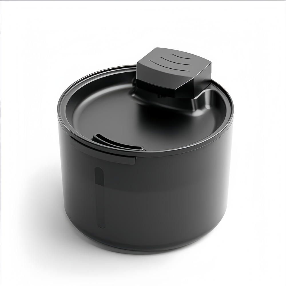 Fontaine à eau pour chat : en acier inoxydable filtre automatique grande capacité de circulation d'eau