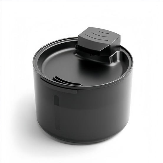 Fontaine à eau pour chat : en acier inoxydable filtre automatique grande capacité de circulation d'eau