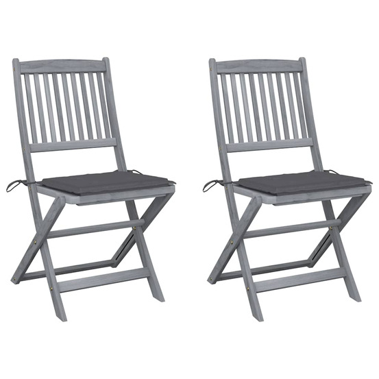 Chaises pliables d'extérieur 2 pcs