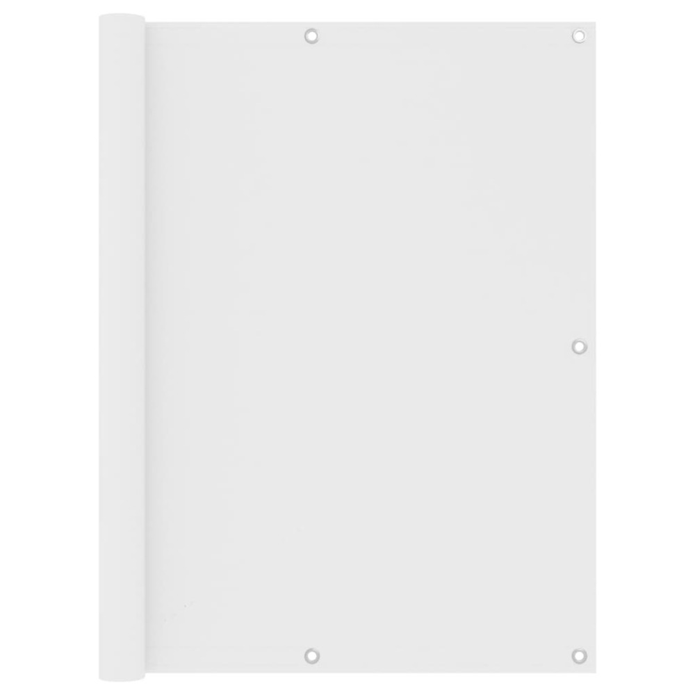 Écran de balcon blanc 120x500 cm tissu oxford