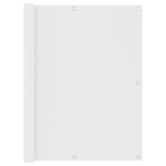 Écran de balcon blanc 120x500 cm tissu oxford