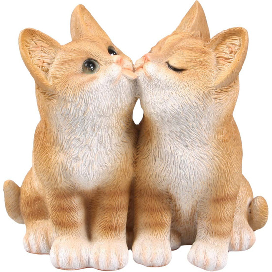 Chats en résine 18x12x17 cm