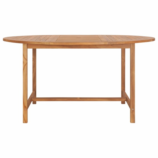 Table de jardin 150x76 cm bois de teck solide