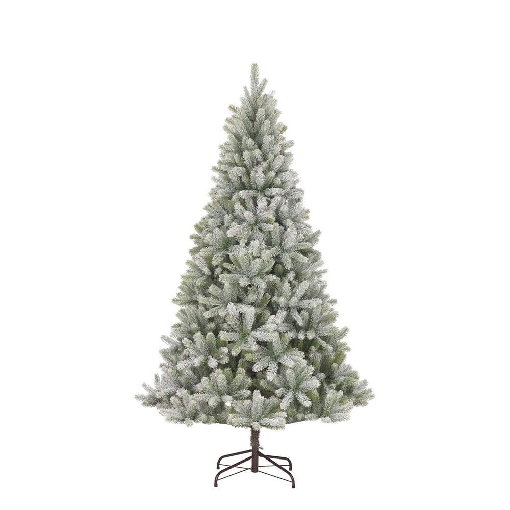 Black box trees nagoya sapin de noël artificiel enneigé - christmas tree h210 x ø115 cm - vert givré