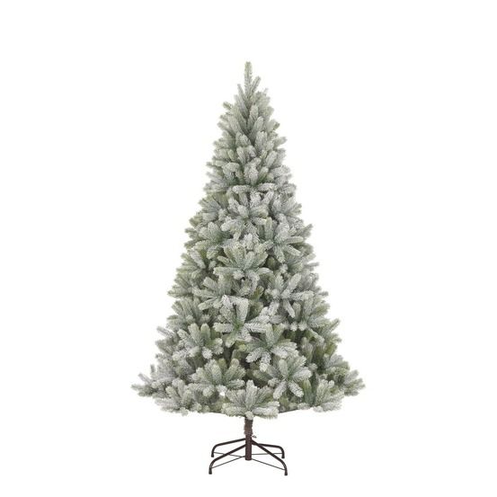 Black box trees nagoya sapin de noël artificiel enneigé - christmas tree h210 x ø115 cm - vert givré