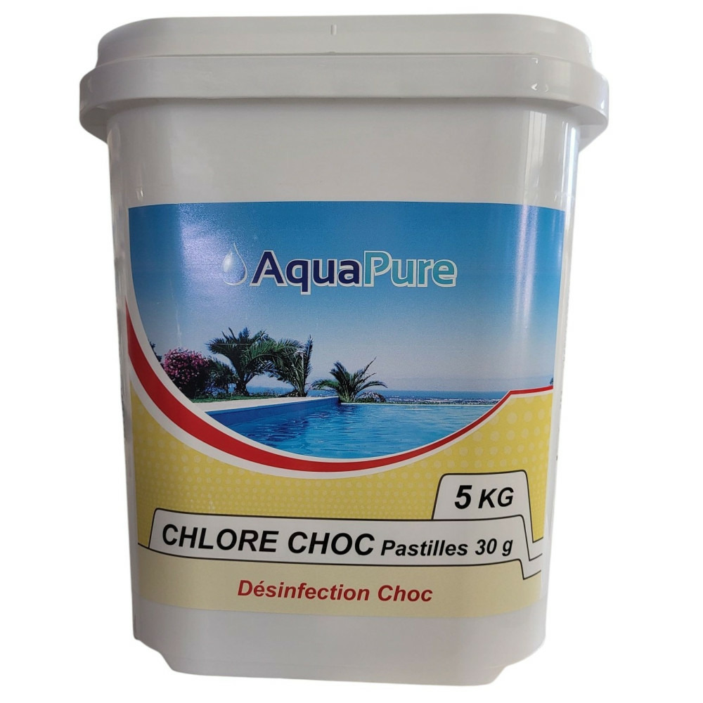 Pastilles chlore choc - 5 kg pastille 30 g