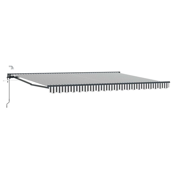 Auvent rétractable électrique anthracite et blanc 4 × 3 m