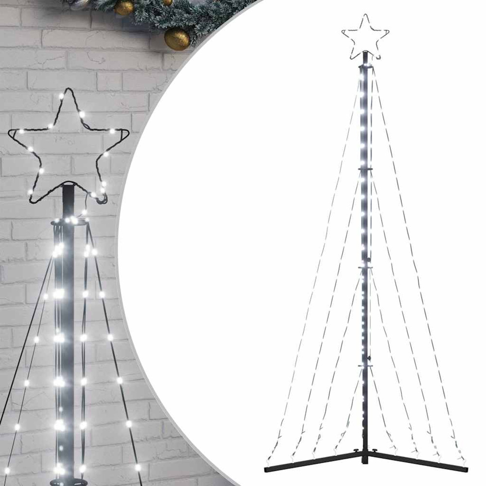 Sapin de noël à led 339 led blanc froid 182 cm