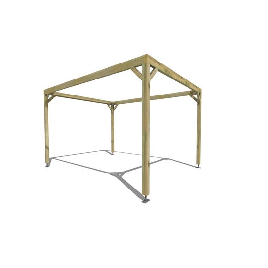 Pergola bois • 3m x 4m • indépendante • cadre simple • livraison comprise