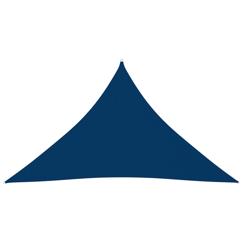 Voile de parasol tissu oxford triangulaire 5x5x6 m bleu