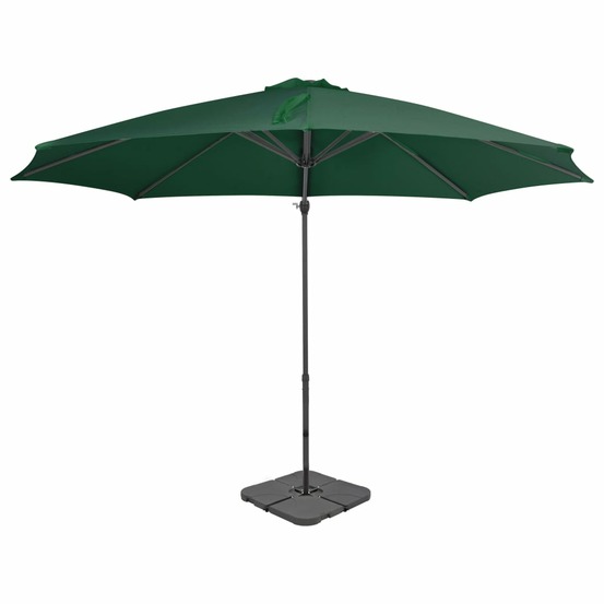Parasol de jardin avec base portable vert