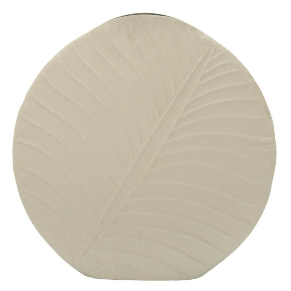 Vase en métal beige 41.5x14 cm