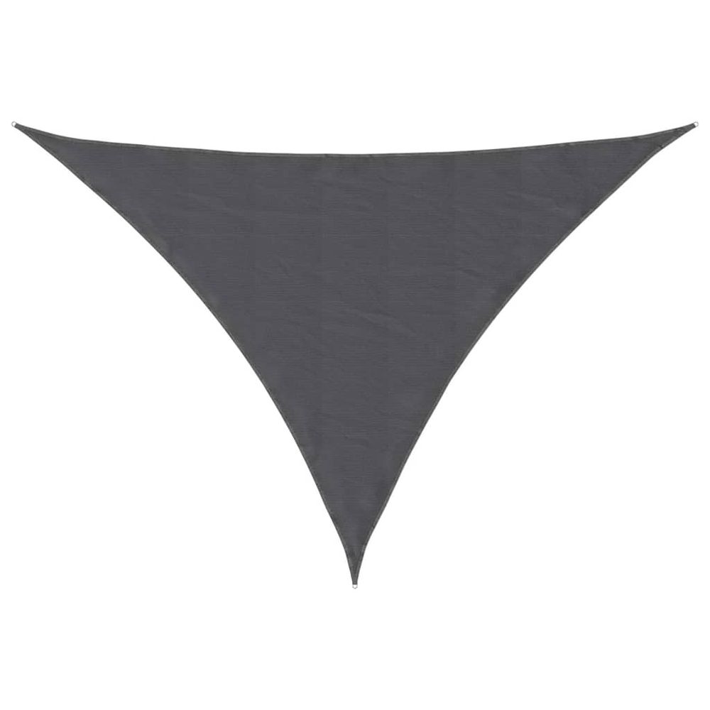Voile de parasol tissu oxford triangulaire 5x7x7 m anthracite