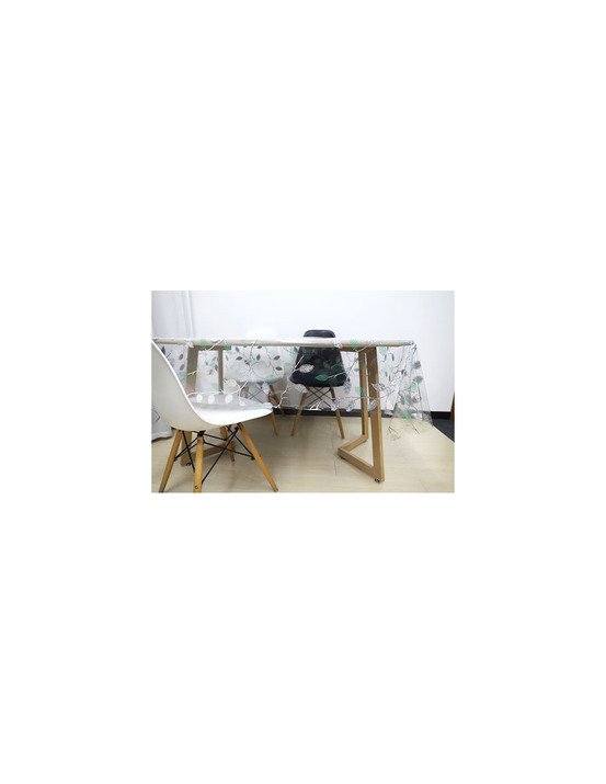 Toile cirée translucide 3d access deco noemie vert rl de 140cmx20m - access deco