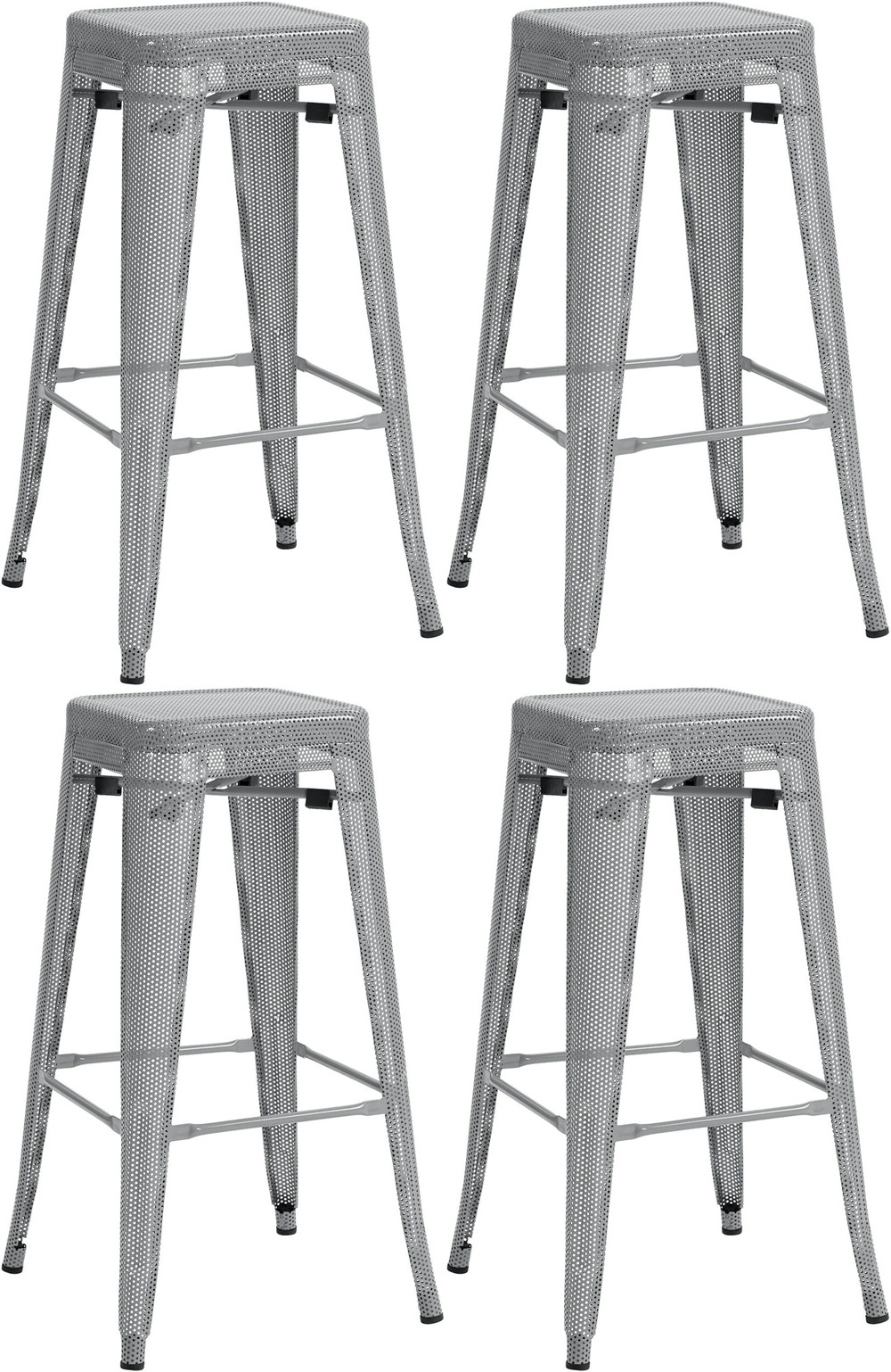 Lot de 4 tabourets de bar fletcher