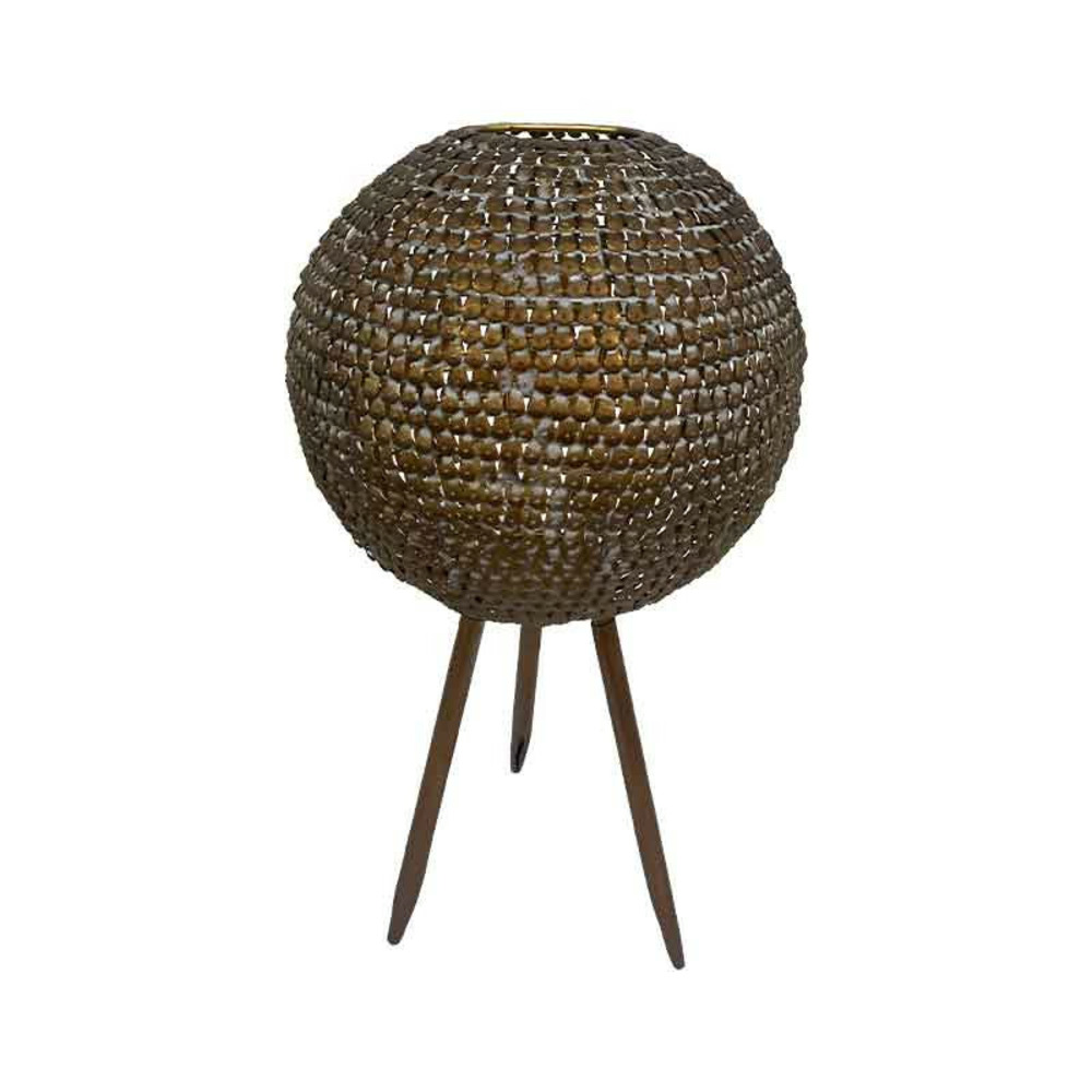 Lampe rayonnement doré sur pied 31x31x33cm