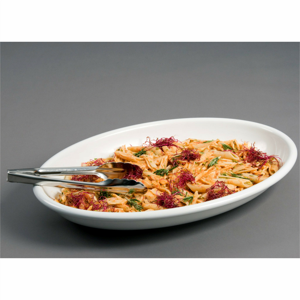 Plat ovale mélamine blanc 50 x 36 cm - pujadas