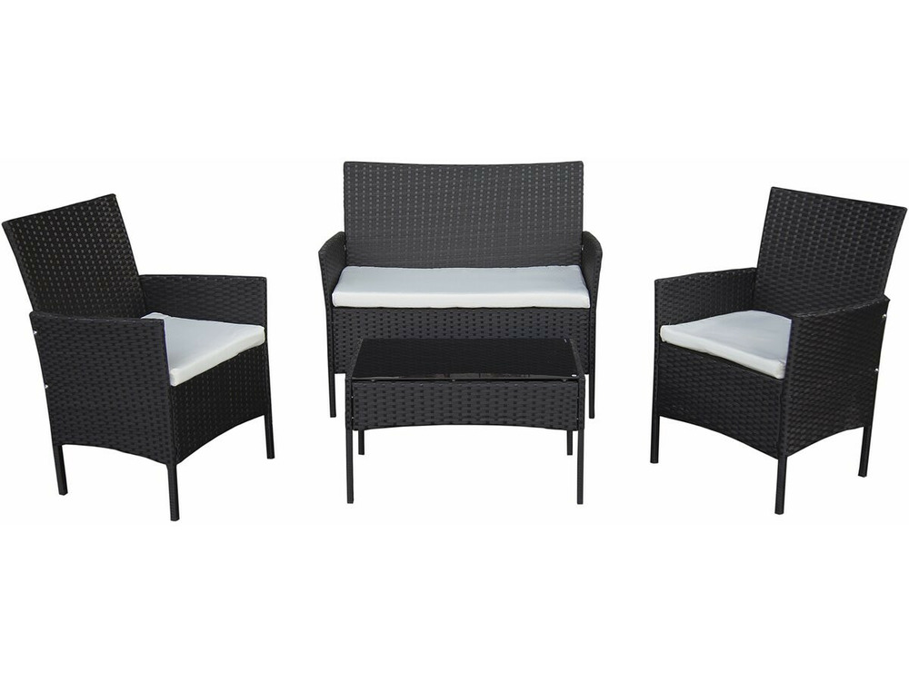 Salon de jardin en résine tressée 