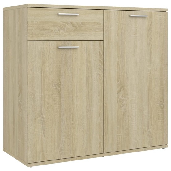 Buffet bahut commode armoire meuble de rangement organisateur cuisine salle de séjour salon sonoma 80 x 36 x 75 cm bois d'ing
