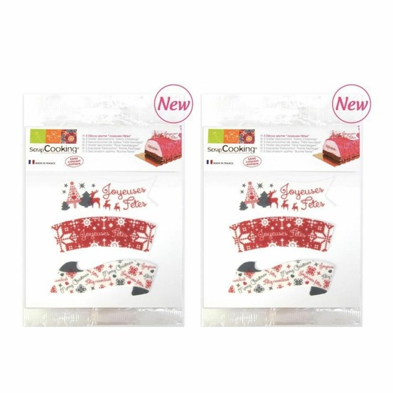 Décorations azyme joyeuses fêtes