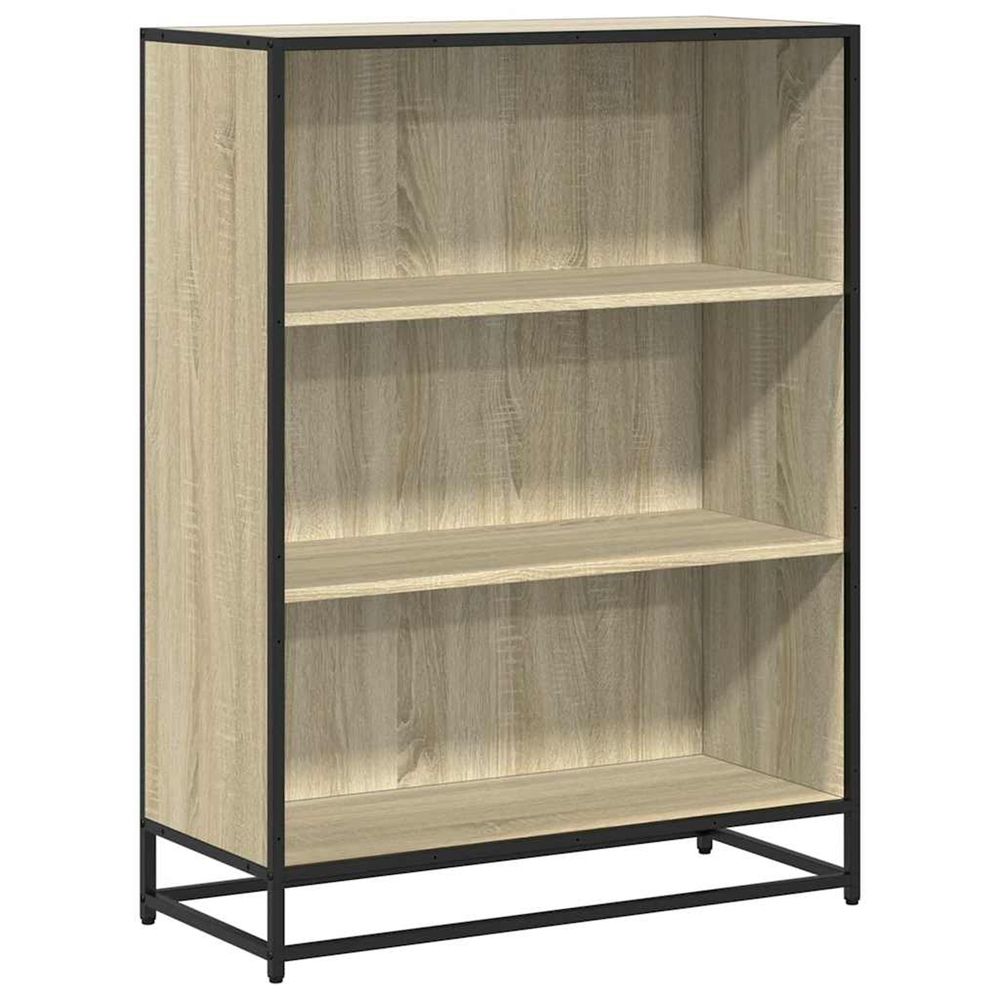Bibliothèque chêne sonoma 80,5x35x107,5 cm bois d'ingénierie