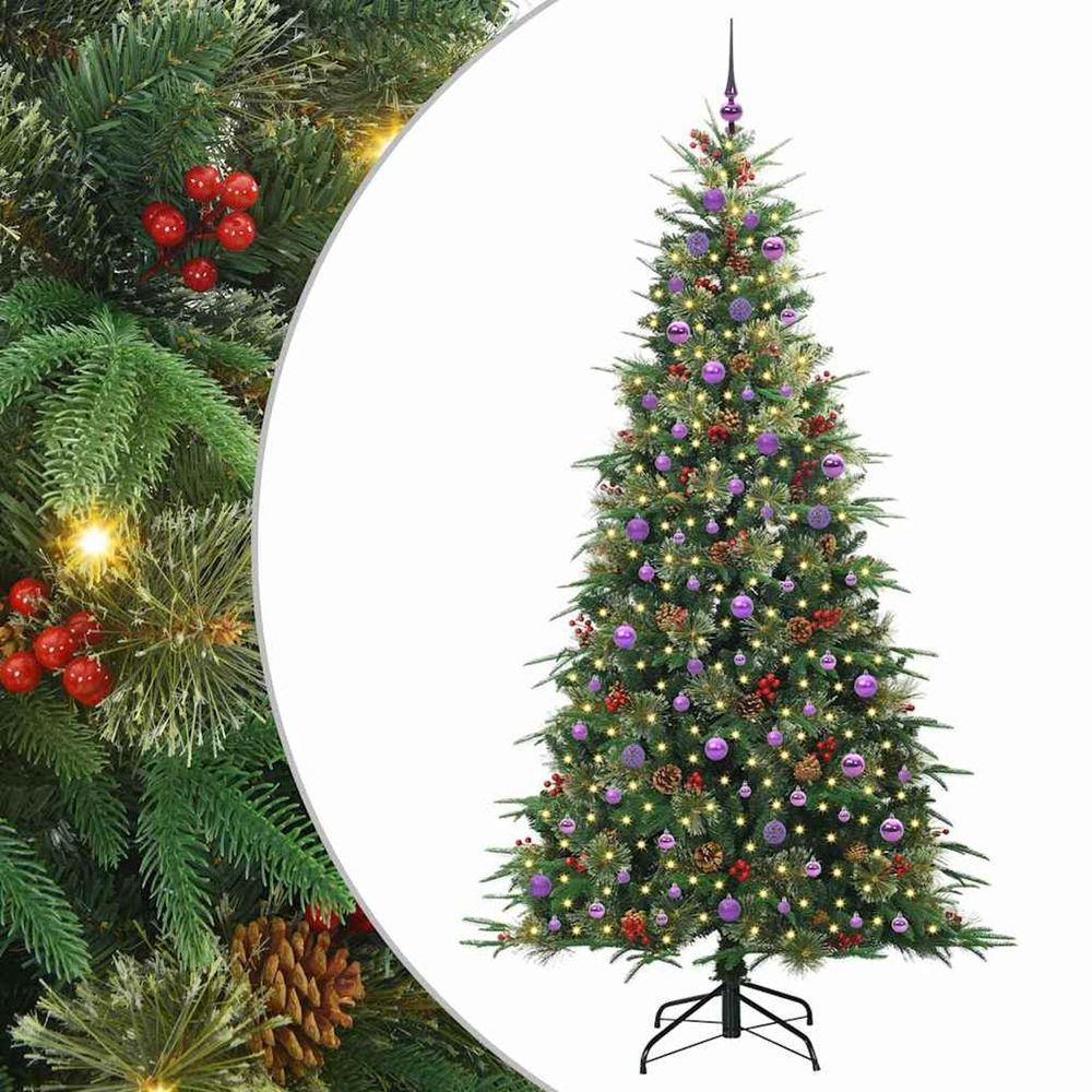Sapin de noël artificiel à branches articulées vert 240 cm