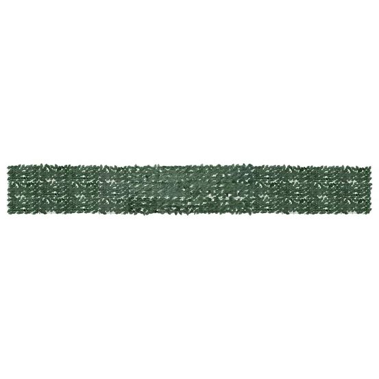 Écran de balcon avec feuilles vert foncé 600x75 cm