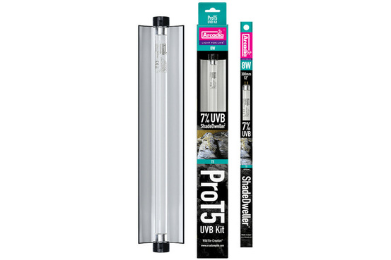 Kit shadedweller prot5 uvb 7% 8w - espèces crépusculaires - eclairage pour reptiles
