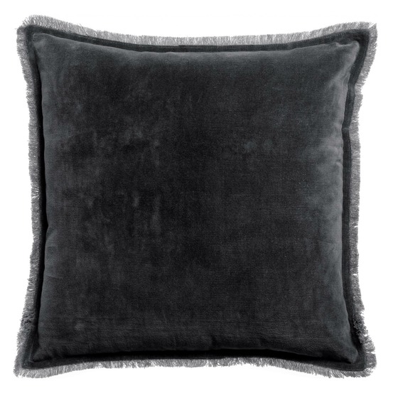 Coussin uni fara caviar 45 x 45 cm