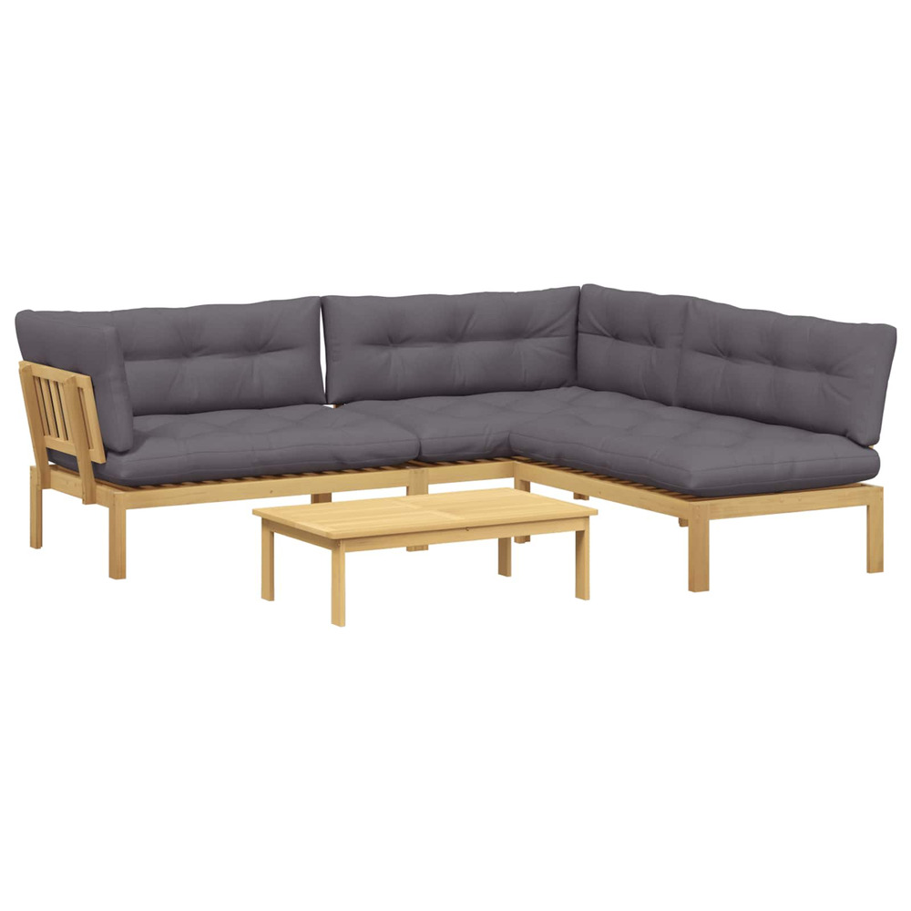 4 pièce unité du canapé en palette de jardin