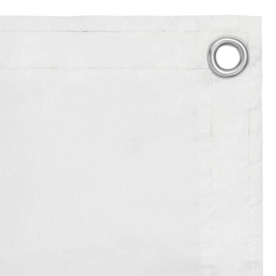 Écran de balcon blanc 120x600 cm tissu oxford
