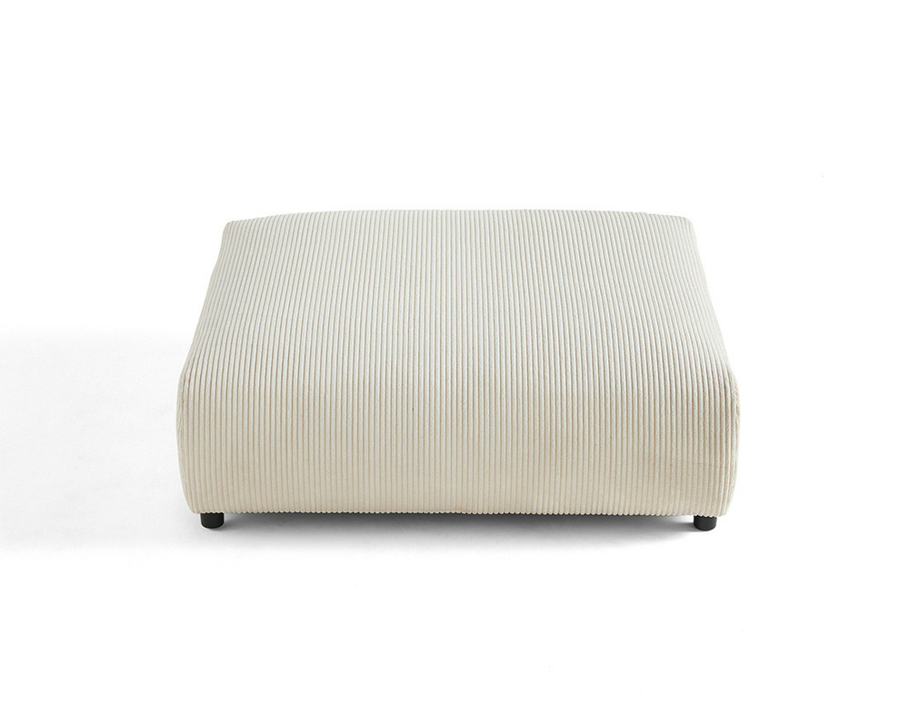 Garance - grand pouf modulable - en velours côtelé