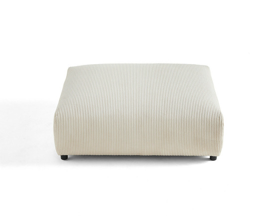 Garance - grand pouf modulable - en velours côtelé