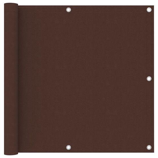Écran de balcon marron 90x500 cm tissu oxford