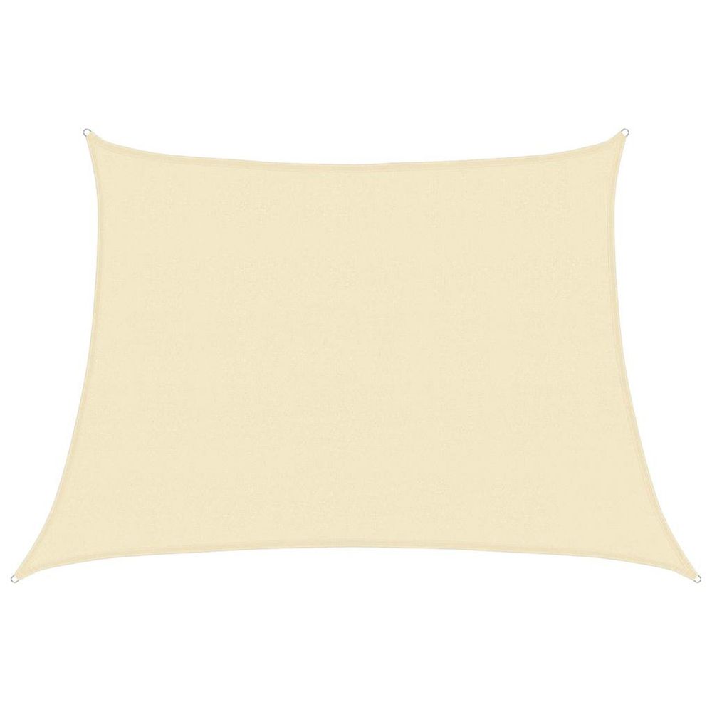 Voile d'ombrage 160 g/m² crème 4/5x3 m pehd