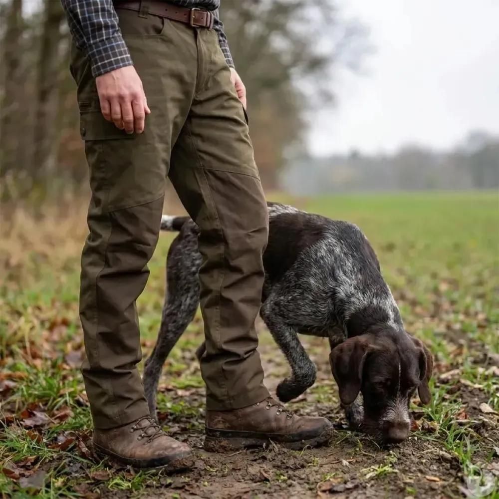 Pantalon de chasse imperméable percussion® imperlight kaki