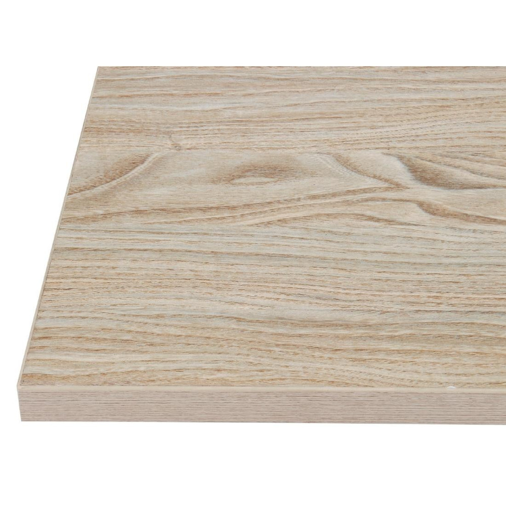 Plateau de table carré 700x700mm effet bois clair - bolero