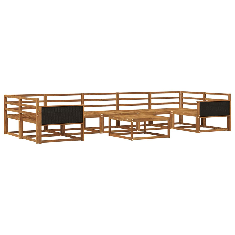 Ensemble de canapés d'extérieur 8 pcs naturel