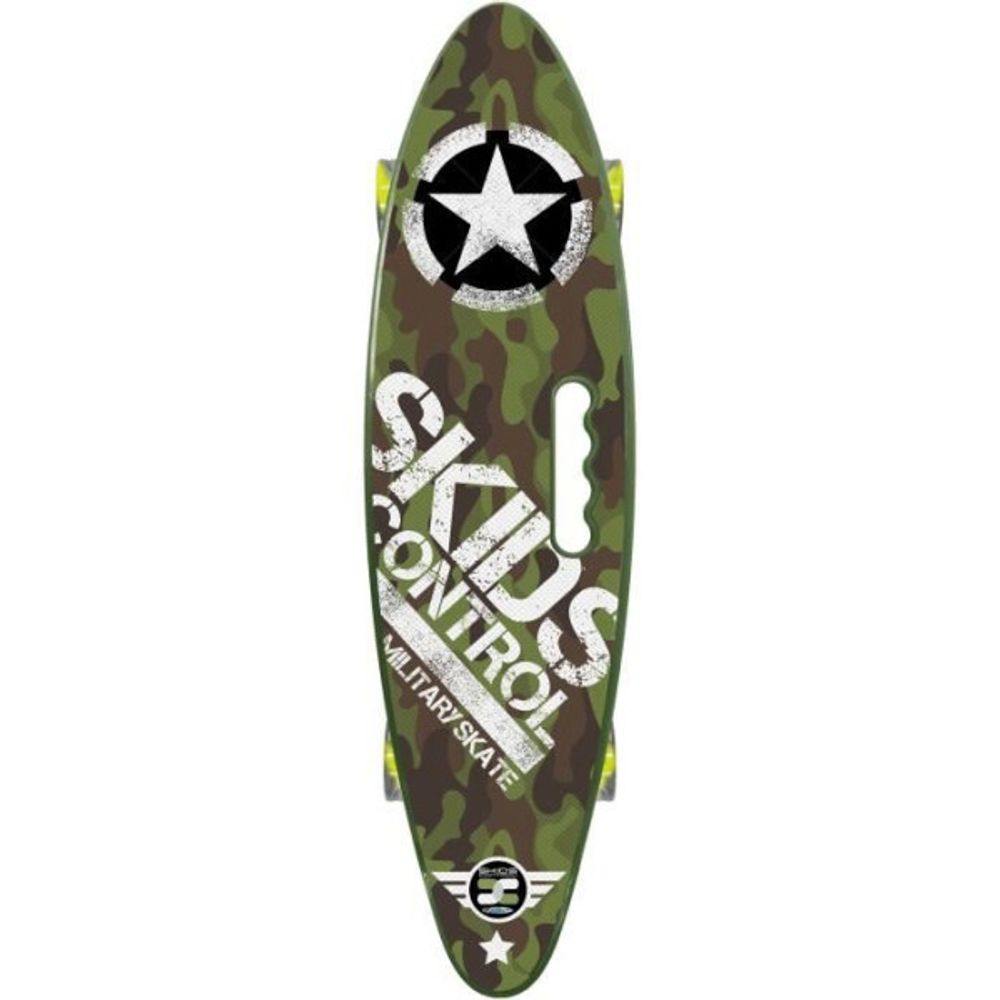 Skateboard 24 x 7 avec poignée skids control military