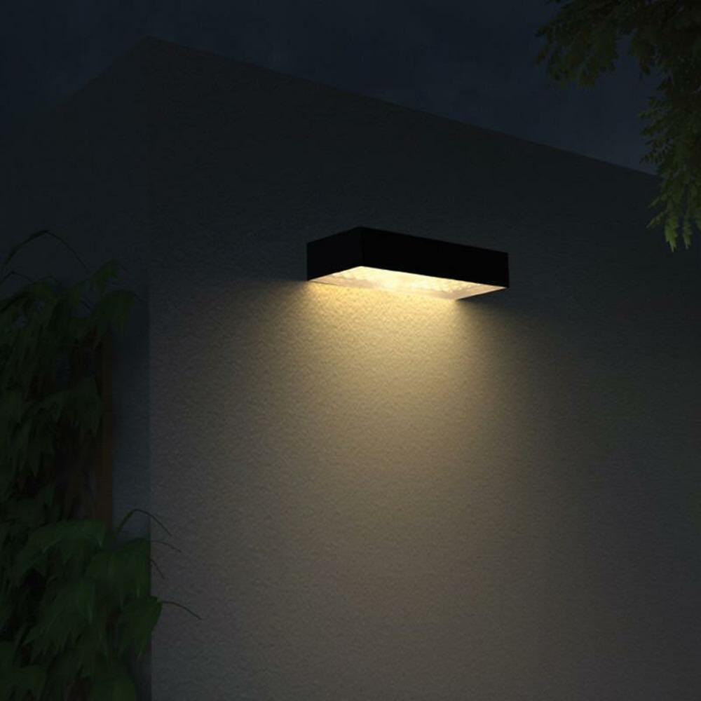 Applique solaire brick noire