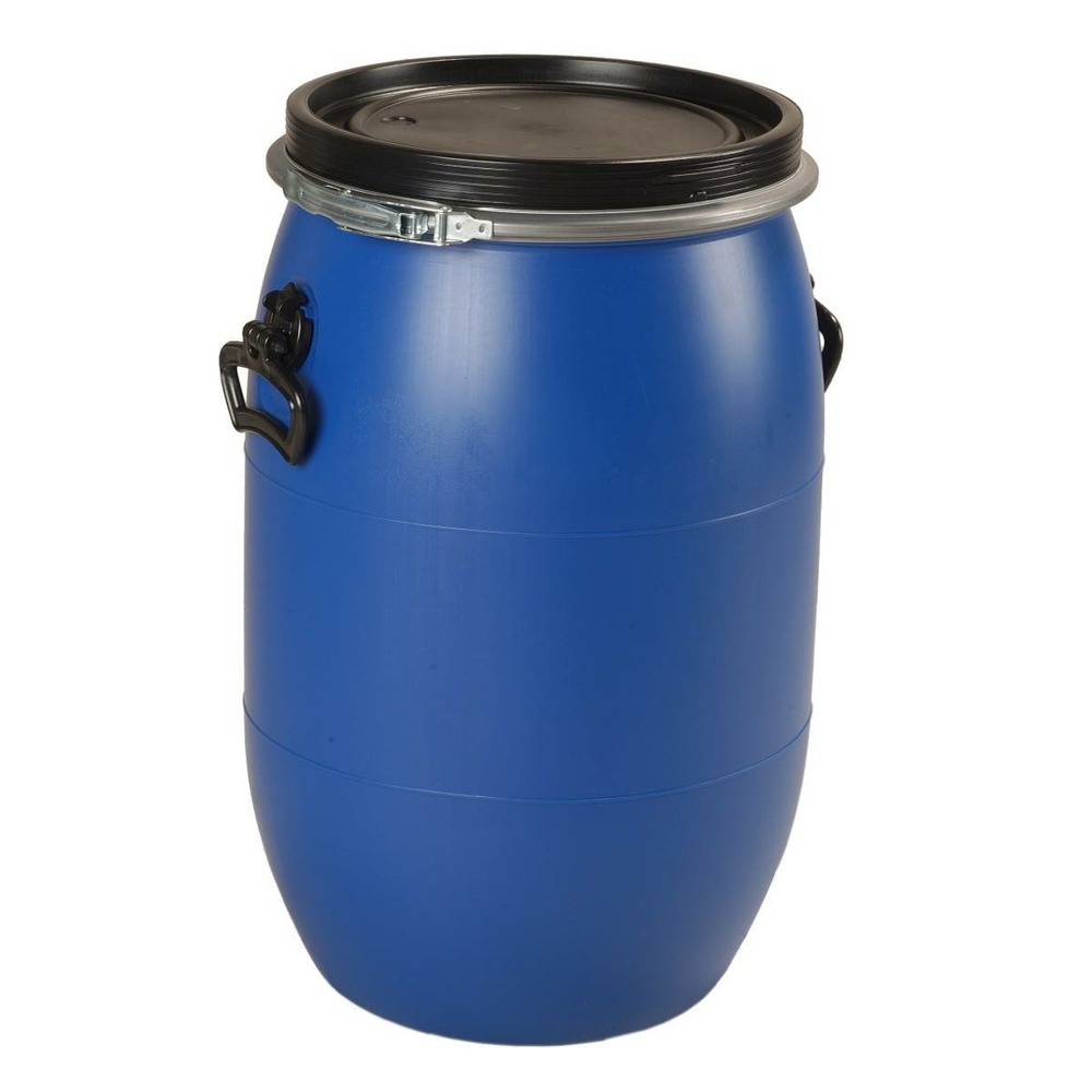 Fut / bidon 60 litres bleu à ouverture totale