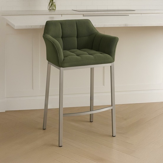 Tabouret de bar damaso e cord avec structure à 4 pieds