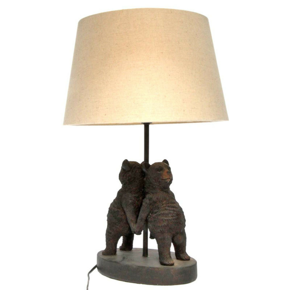 Lampe ours résine 36x20x31cm
