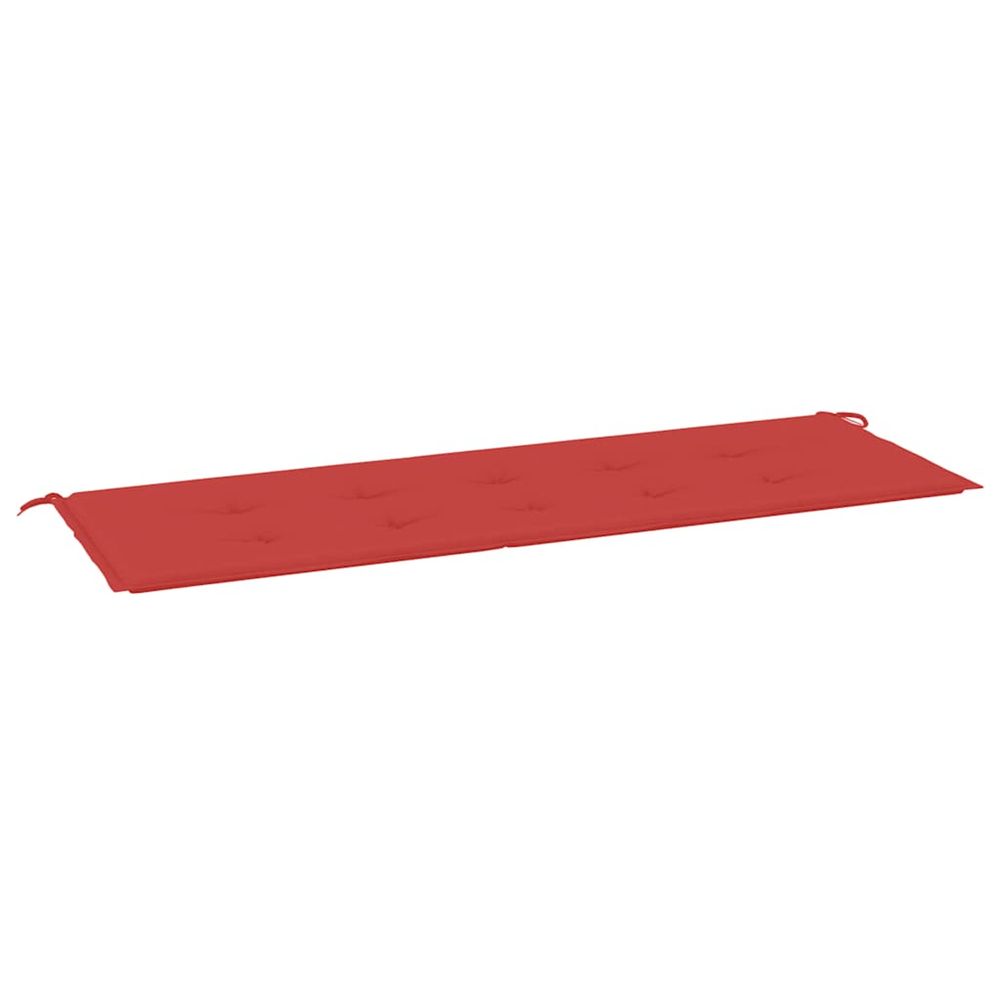 Coussin de banc de jardin rouge 150x50x3 cm tissu oxford