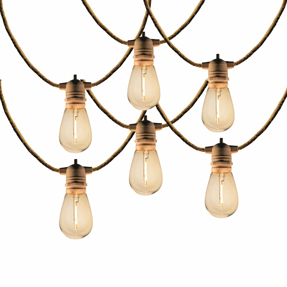 2 guirlandes solaire fantasy cord hybrid 10 ampoules 7.50m