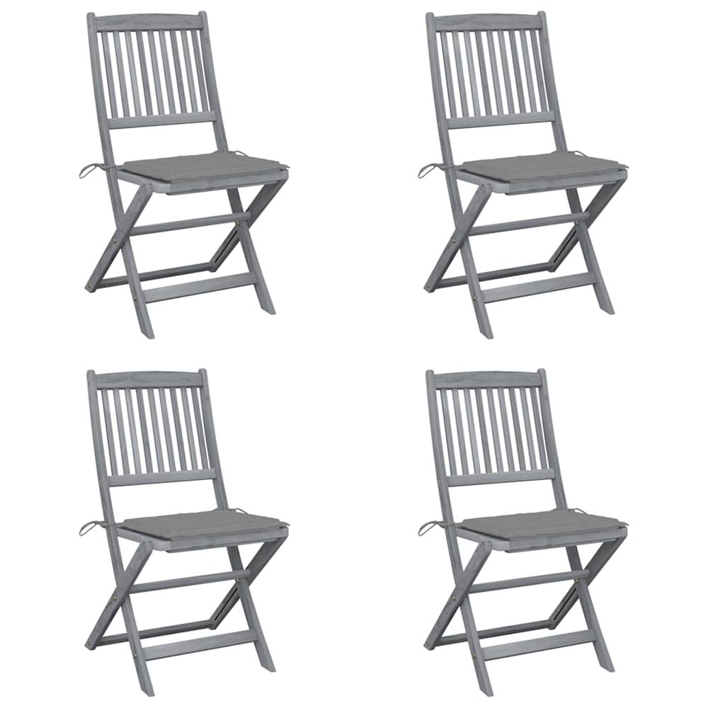 Chaises pliables d'extÃ©rieur 4 pcs