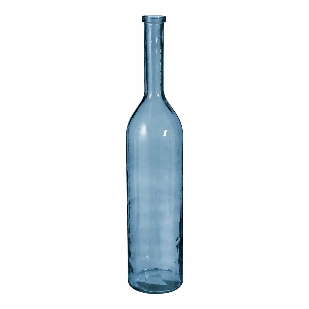 Mica decorations rioja vase bouteille - h100 x ø21 cm - bleu clair